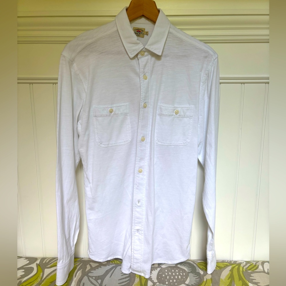 Faherty Cotton stretch Shirt Sz M